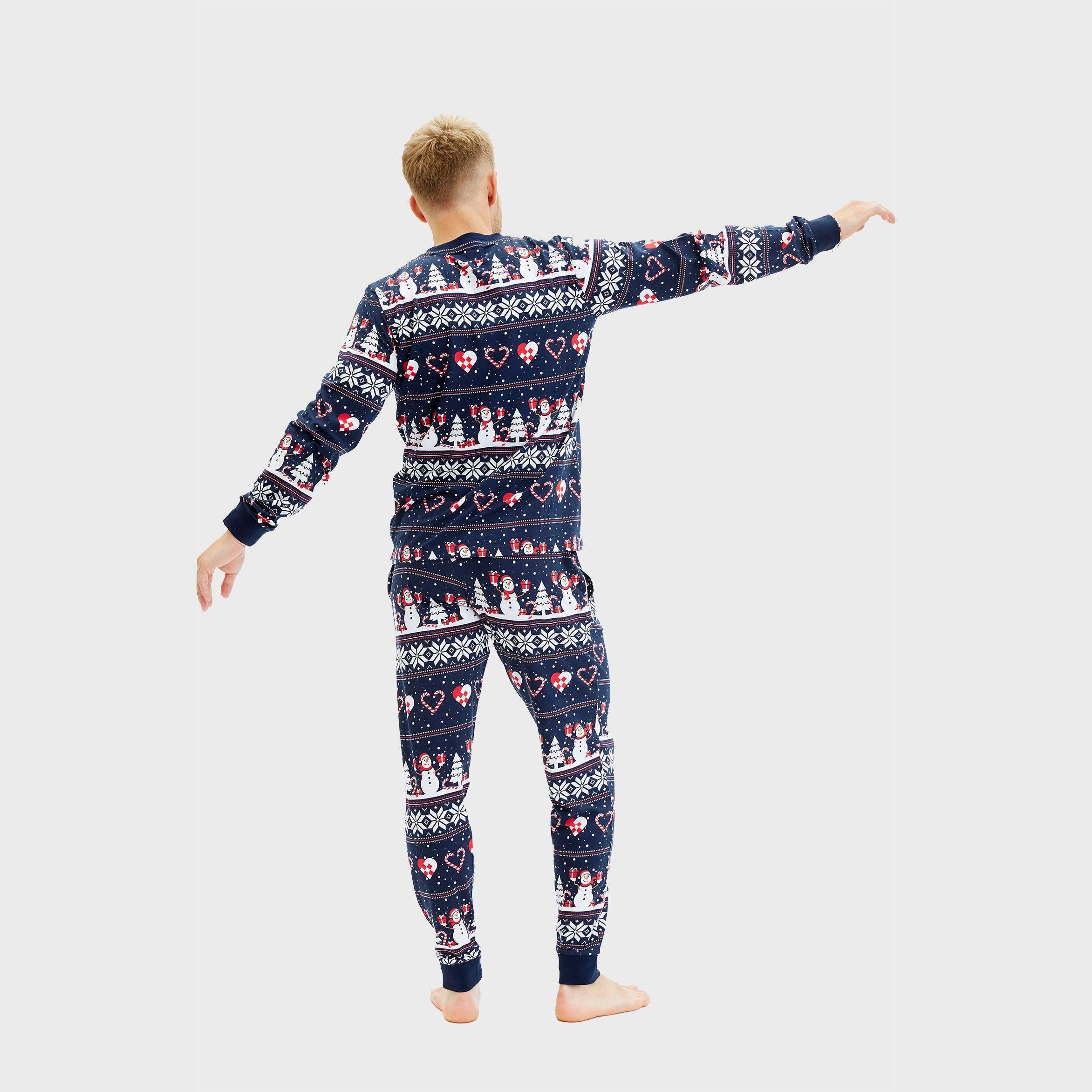 Christmas Heart Pyjamas Navy β Men